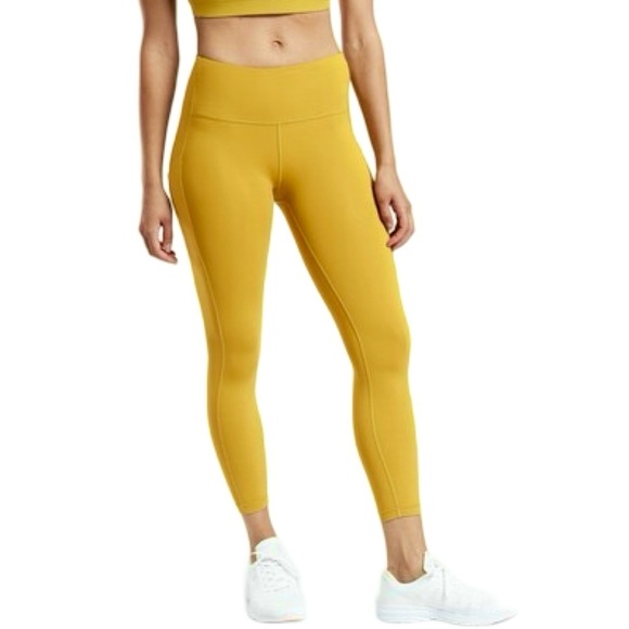 Athleta Ultimate Stash Pocket 7/8 Tight Leggings Womens Size Small Chartreuse - Picture 4 of 16